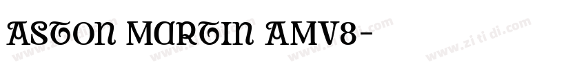 Aston Martin AMV8字体转换